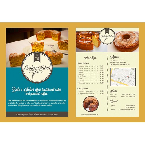 Flyer for Bakery