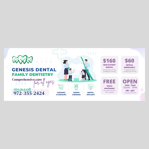 Family dentistry banner ad