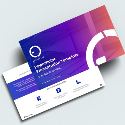 Enerdrape SA Presentation Design 