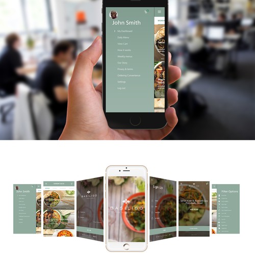 Design for delivery app