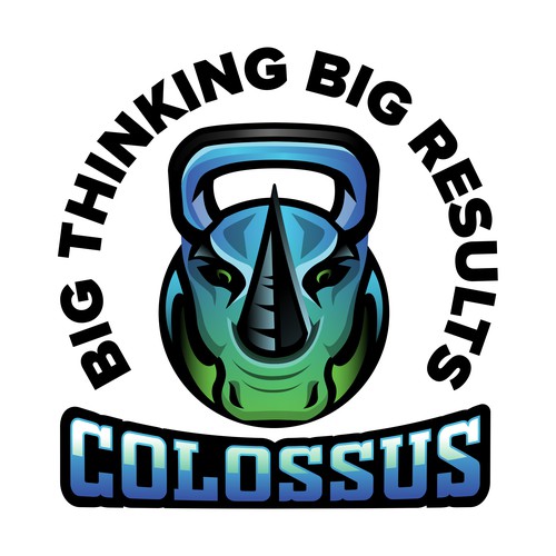 Powerful logo for a fitness couch training athletes for Hyrox and Spartan races