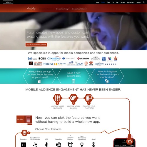 Futuri Media need a web page redesign