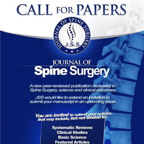  Create capturing flyer for Spine Medical Journal