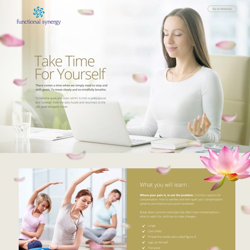 Ui Web Design - Landing Page Yoga