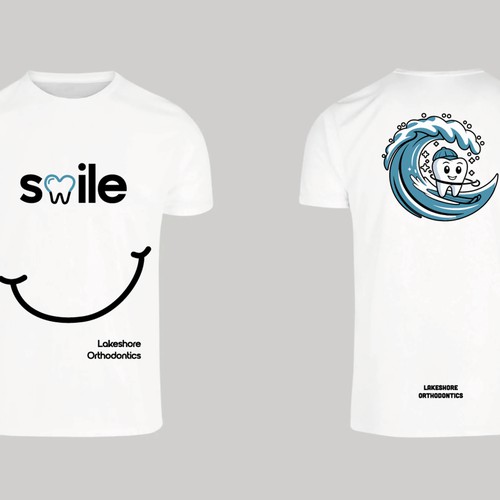 Playful Mascot T-Shirt for Lakeshore Orthodontics