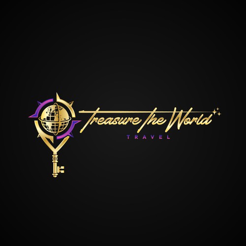 Creative Logo Concept for Treasure The World Travel Agency 