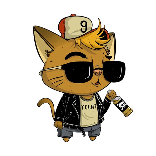 Cool Hipster Cat YOLNT