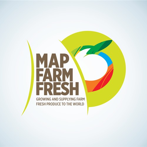 create a logo that potrays clean safe fresh fruits & vegetable quality products for overseas markets