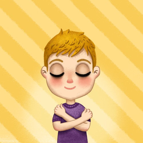 Illustration for the book "Right Now, I'm Fine"