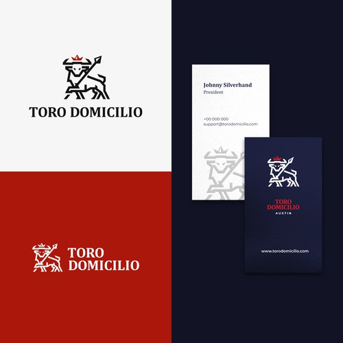 Strong Elegant Logo for Textile Brand Toro Domicilio