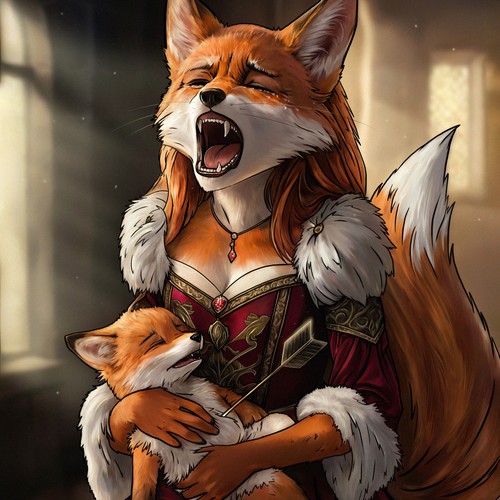 Countess Fox mourns the murdered child - Emotion of Sadness