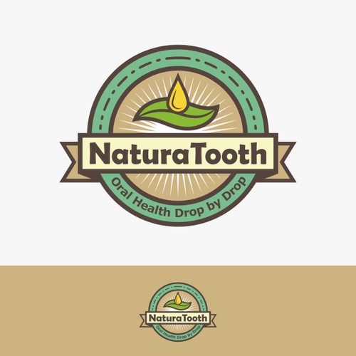 Healthy toothpaste alternative logo and label