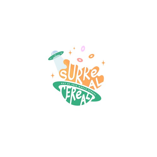 Logo for a place serving custom cereal bowls and ice cream shakes