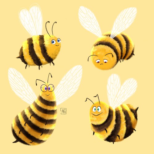 Bees - character design