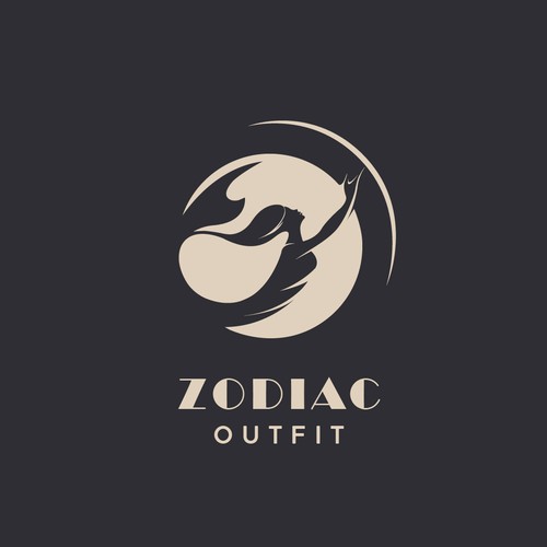 Elegant logo concept for 'ZODIAC outfit'