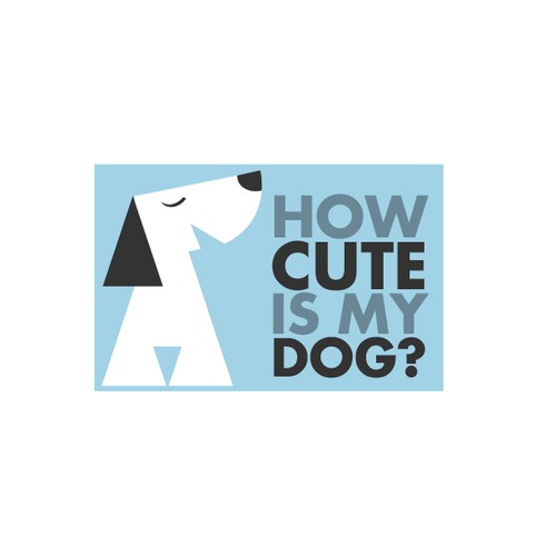 Create a cute dog logo for a social media website