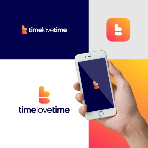 initial letter t+love logo design for timelovetime