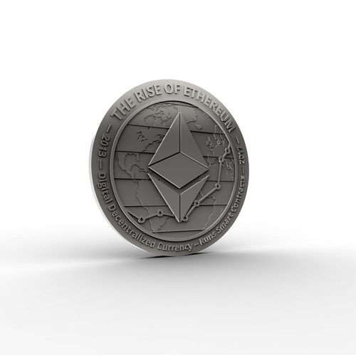 Physical coin of Ethereum Coin