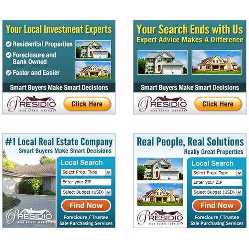 Banner/Box Ad for Presidio Real Estate Services