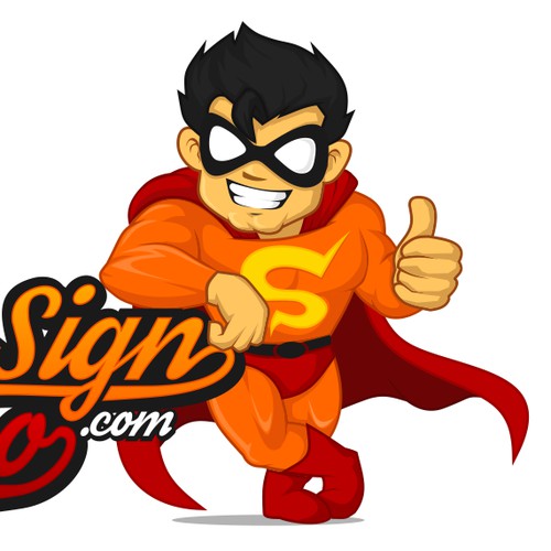 Create a brand (logo+mascot) for TheSignHero.com/.eu