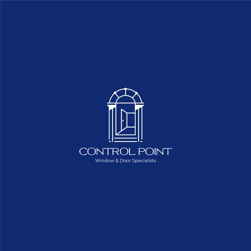 Minimalist logo for window & door services brand