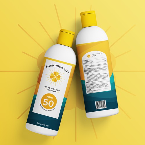 Label design for sunscreen