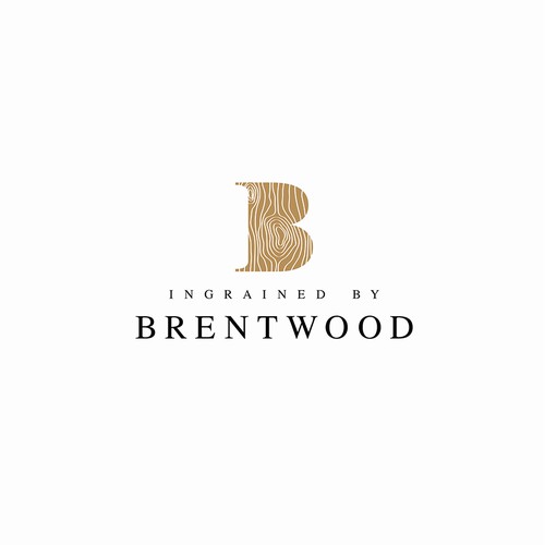 Ingrained woodsy B logo design.