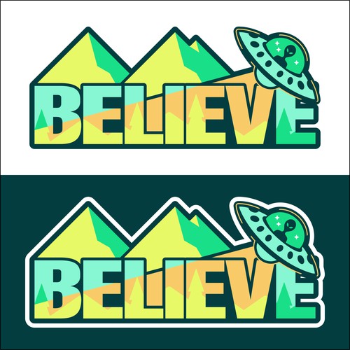 Believe Sticker