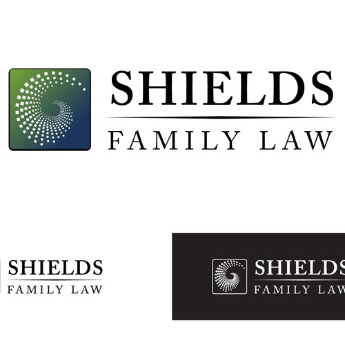 Logo for a modern family centered family law practice that is not traditional and stuffy