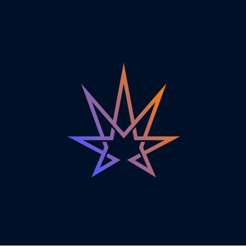 Continuous Line Design for StarLeaf Cannabis