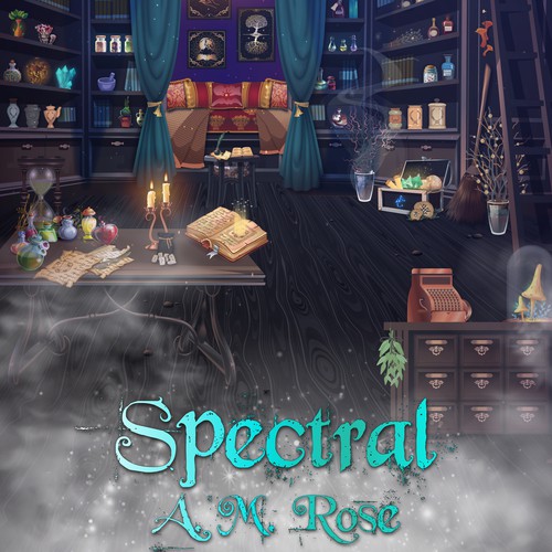 Magic shop Cover art for a novel in magic realism genre