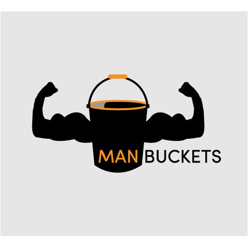 Create a manly logo for ManBuckets.com