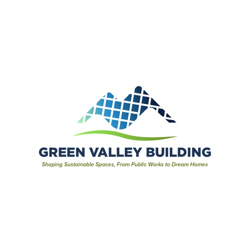 Green Valley Building Logo and Brand Identity
