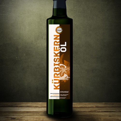 Label for pumpkin seed oil