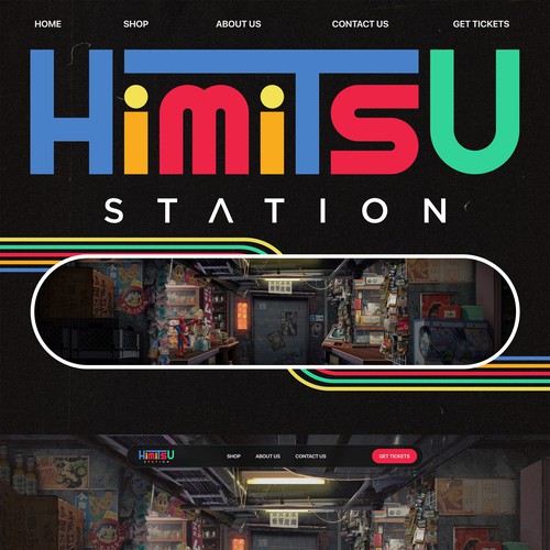  Retro Japanese themed escape room web design.