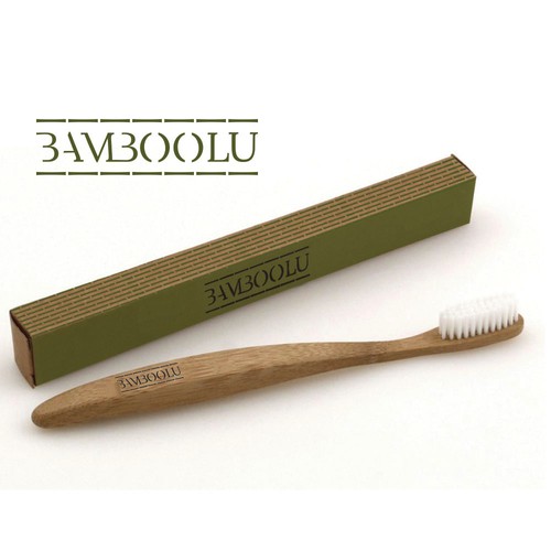 Luxurious logo for biodegradable, eco-friendly bamboo toothbrushes.