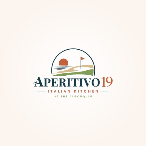Logo design for Golf Course Club House italian Restaurant