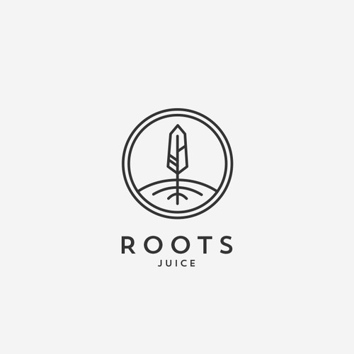 Organic design for Roots Juice bar.