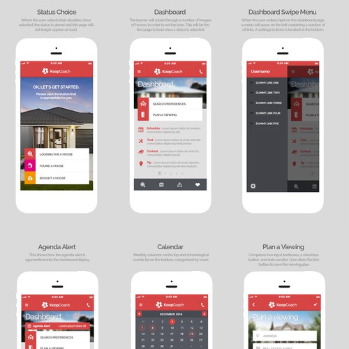 iPhone App Design for Property Agency