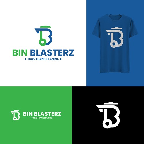 Modern Logo For Bin Blasterz