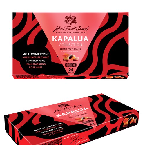 Design packaging label for very unique award-winning Maui confection
