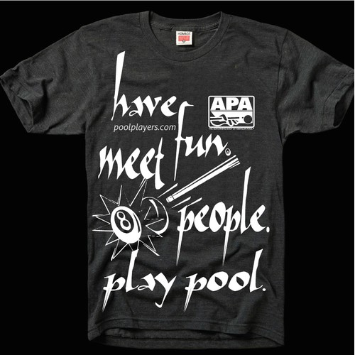 American Poolplayers assoc needs a new t-shirt design 1