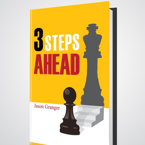 Create a catchy book cover for "3 Steps Ahead"