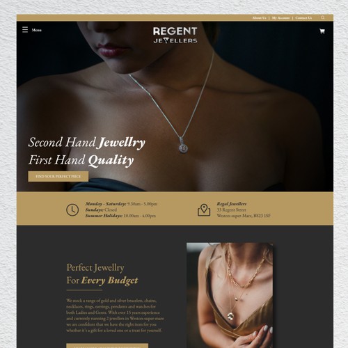 Custom Website for Jewelry Store