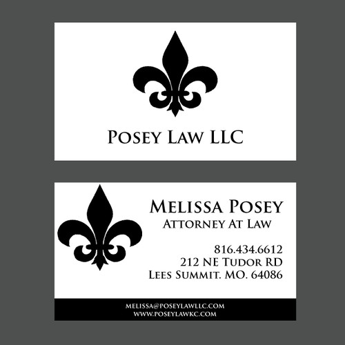 Professional Law Firm Business Card