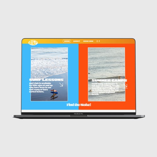Bolinas Surf Lessons - Web Design