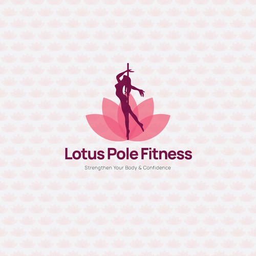 A elegant logo design for a pole dace gym