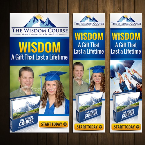 Create the next banner ad for TheWisdomCourse