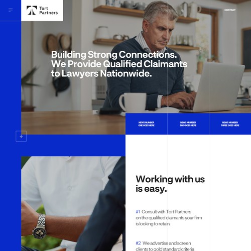 Law industry - Legal vendor website design 