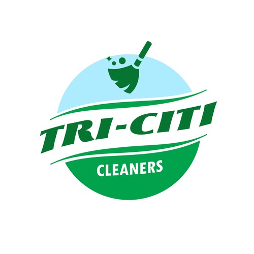 Badge logo for cleaning company